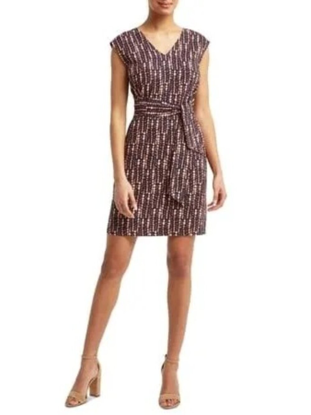 Halston Linen Blend Dress Size XS HalstonStyle New With Tags